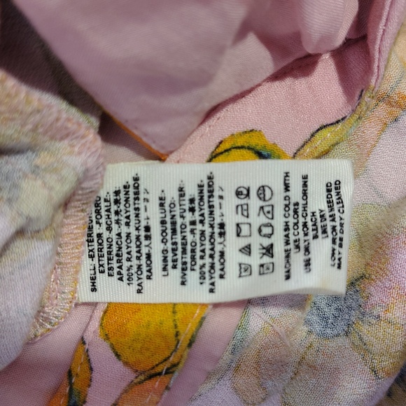 FREE PEOPLE FLOWY BELL SLEEVE DRESS WITH V CUT-OUTS FRONT & BACK WOMEN'S Size 8 - Picture 9 of 11